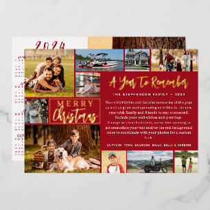 2023 Year in Review 11 Photo 2024 Calendar Foil