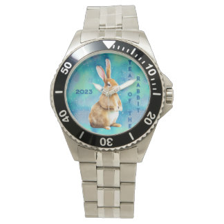 2023 Year of the Rabbit, Apple Green & Azure Blue  Watch