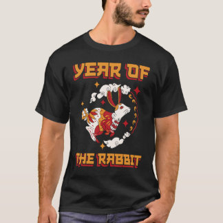 2023 Year of the Rabbit Cat Chinese Zodiac New Yea T-Shirt