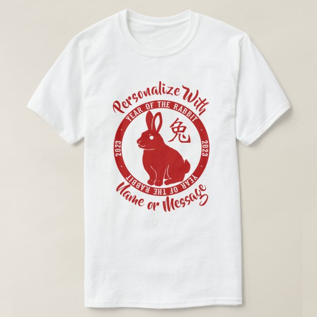 2023 Year Of The Rabbit T-Shirt (Design Front)
