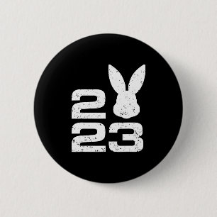 2023 Year Of The Rabbit Zodiac Chinese Luna New Ye 6 Cm Round Badge