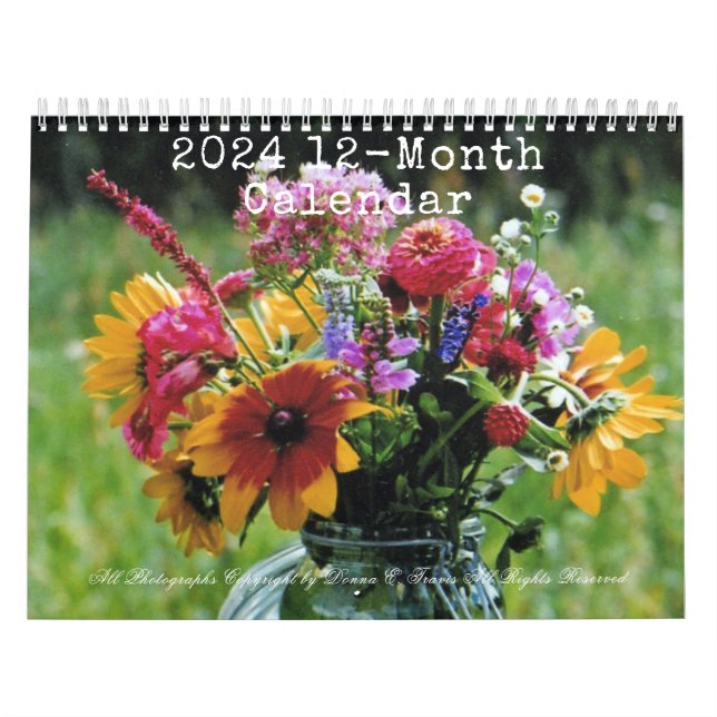 2024 12-Month Wall Calendar (Cover)