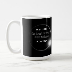 2024 & 2017 Double Dated Solar Eclipse Coffee Mug