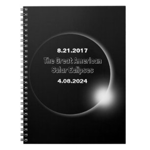 2024 & 2017 Double Dated Solar Eclipse Notebook