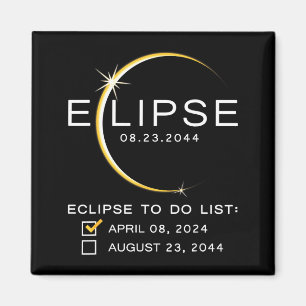 2024 2044 Total Solar Eclipse Checklist Totality 2 Magnet
