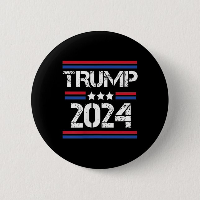2024 2 Side I'm Voting Convicted Felon  6 Cm Round Badge (Front)