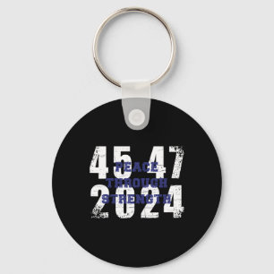 2024 45 47 America First Maga Cool Vintage Unique  Key Ring