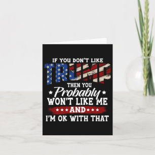 2024 American Flag 4th Of July Trump 2024 Card