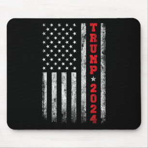 2024 American Flag Vintage Mouse Pad