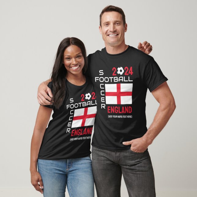 2024 ANY YEAR ENGLAND Football Custom Name T-Shirt (Unisex)