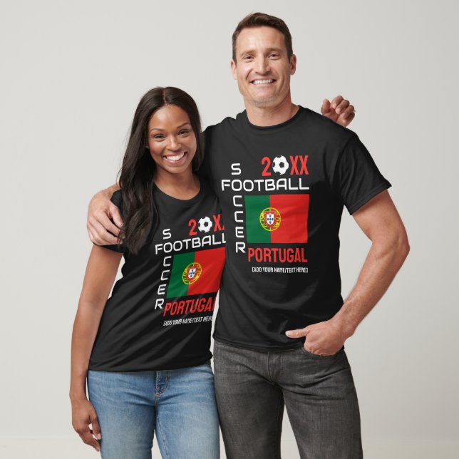 2024 Any Year PORTUGAL Football Custom Name  T-Shirt (Unisex)