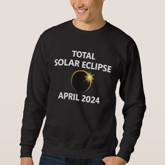 2024 April Solar Eclipse New Hampshire Maine Conne Sweatshirt (Front)