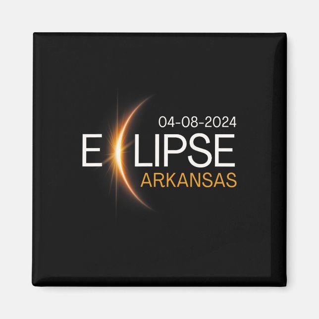2024 Arkansas Totality Eclipse Arkansas Solar 2024 Magnet (Front)