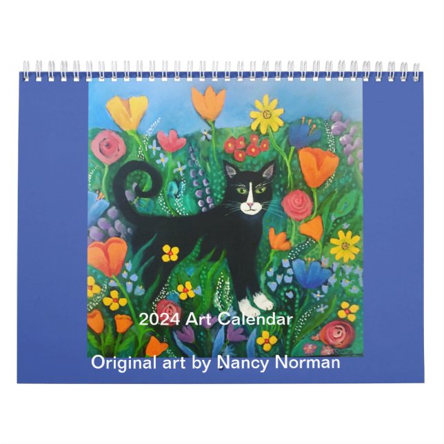 2024 Art Calendar by Nancy Norman (Cover)