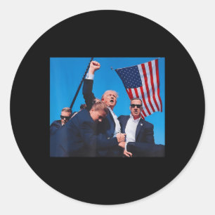 2024 Asination Butler Pennsylvania Trump Fight  Classic Round Sticker