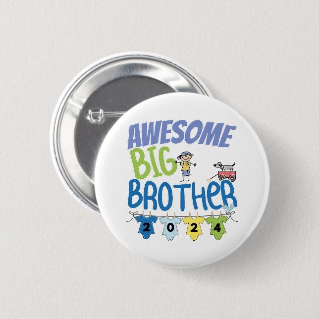 2024 Awesome Big Brother 6 Cm Round Badge (Front & Back)