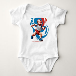 2024 Babies Olympics: sprint Baby Bodysuit