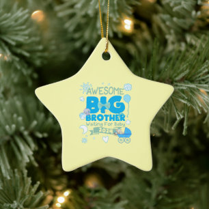 2024 Big Brother Waiting for New Baby Ceramic Tree Decoration