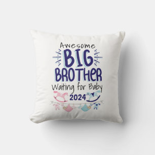 2024 Big Sister Waiting for New Baby Sibling Cushion