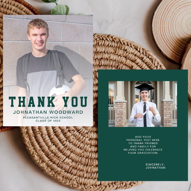 2024 Budget 2-Photo Green Graduation Thank You (Creator Uploaded)