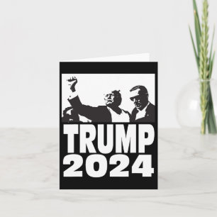2024 Bulletproof Teflon Don Rally Shooting Fist Pu Card