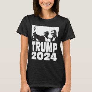 2024 Bulletproof Teflon Don Rally Shooting Fist Pu T-Shirt