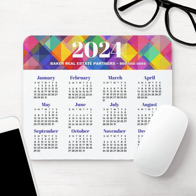 2024 Business Calendar Mouse Pad (Creator Uploaded)