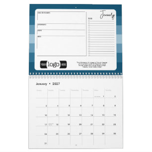 2024 Calendar Business Greeting with Logo - Cheers