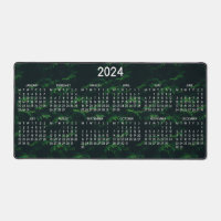 2024 Calendar Dark Background Nature Photo