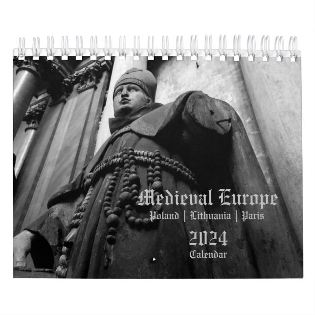 2024 Calendar Mediaeval Europe Religious SMALL 5x7 (Cover)