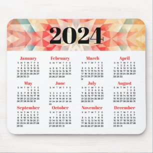 2024 Calendar Mouse Pad