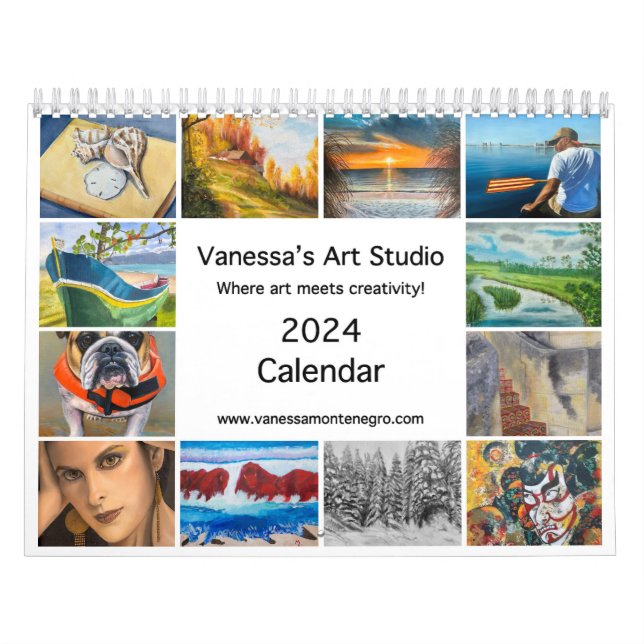 2024 Calendar Vanessa's Art Studio (Cover)
