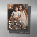 2024 Calendar - vertical photo subject top Magnetic Dry Erase Sheet<br><div class="desc">A modern and basic 2024 calendar with your favourite vertical photo. Use a photo with the subject at the top 1/3 of the photo.</div>