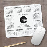 2024 Calendar with logo, Contact Information Black Mouse Pad<br><div class="desc">Add a logo with a 2024 calendar and room to add a few lines of text. A fun item for the New Year to use as a company giveaway. You can change colours in the advanced design area.</div>