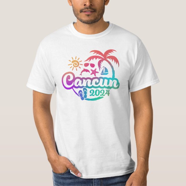 2024 Cancun Vacation or Trip Design T-shirt (Front)