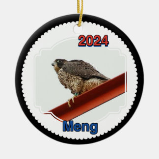2024 Ceramic Circle Ornament Meng