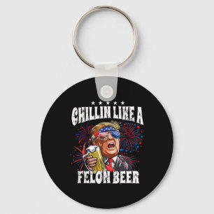 2024 Chillin Like A Felon Beer Key Ring