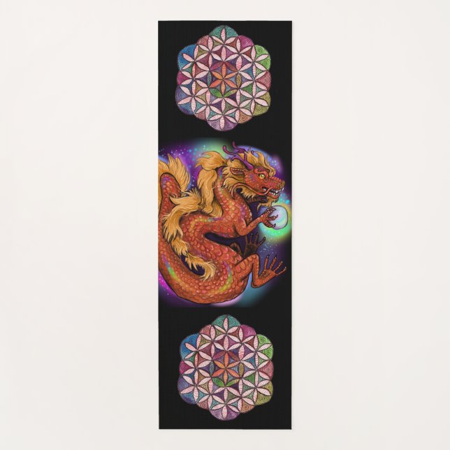 2024 Chinese Year of the Dragon Yoga Mat (Front)