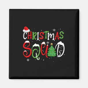 2024 Christmas Squad Funny Xmas Tree Family Matchi Magnet