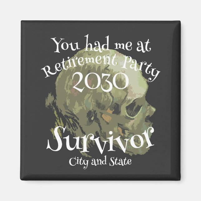 2024 Cocktail Wine Dinner Soiree Costume Theme Magnet (Front)