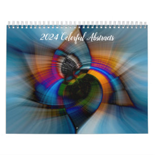 2024 Colourful Abstracts Calendar