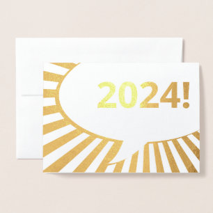 2024 comic bubble gold foil foil card