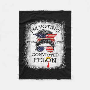 2024 Convicted Felon15 Fleece Blanket