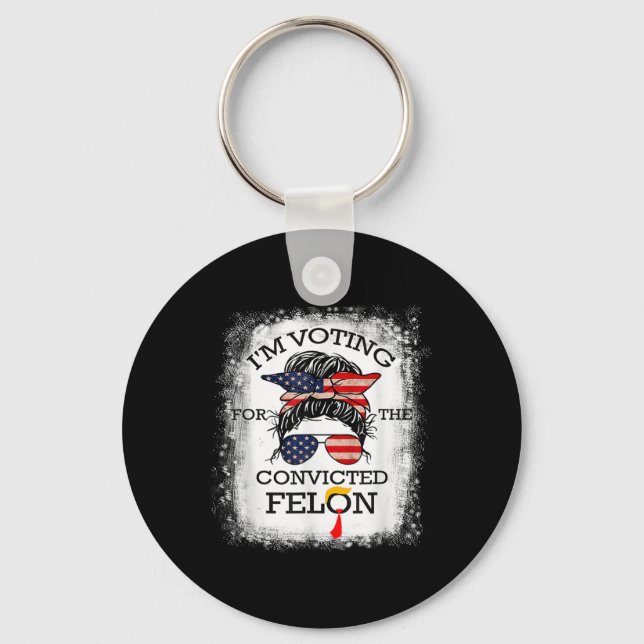 2024 Convicted Felon15  Key Ring (Front)