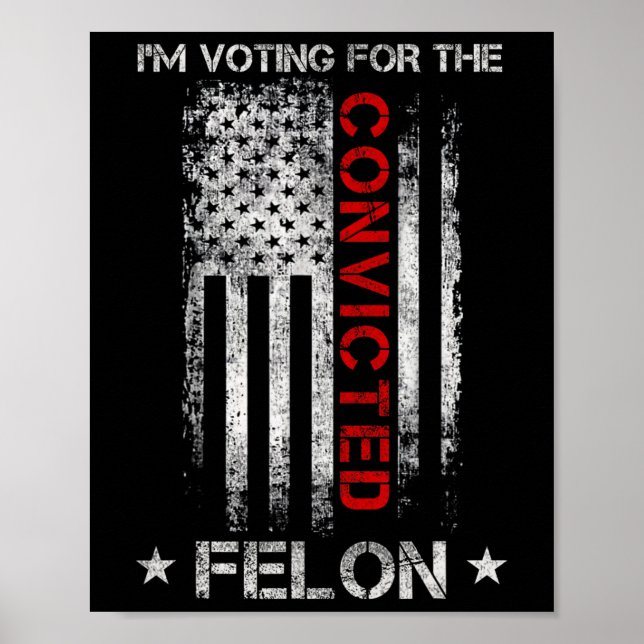 2024 Convicted Felon7  Poster (Front)