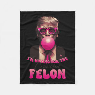 2024 Convicted Felon8  Fleece Blanket