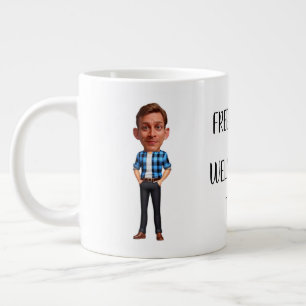 2024 Corporate New Faces Custom Caricatures Large Coffee Mug