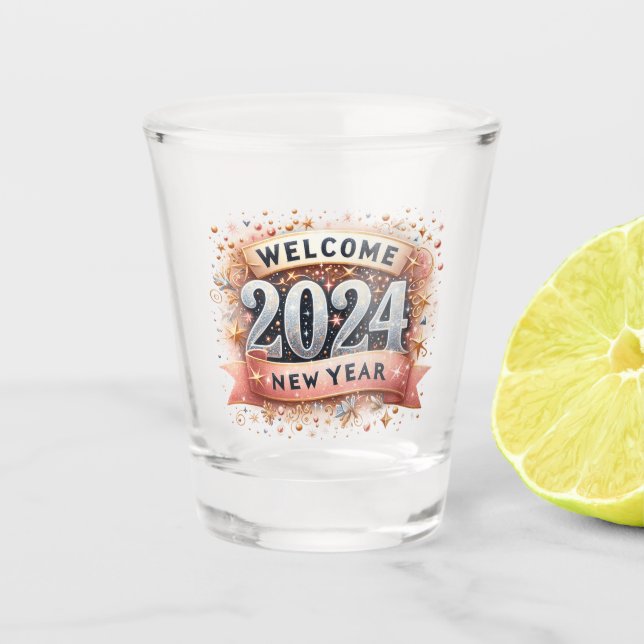 2024 Countdown Shot Glass (Front)