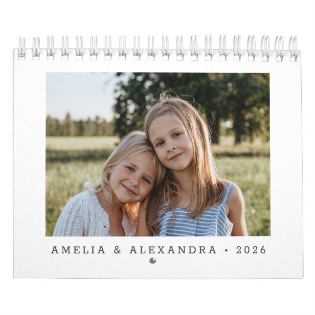 2024 Custom Create Your Own Family Photo Calendar (Cover)