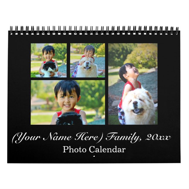 2024 Custom Photo and Cover Collage Calendar (Cover)